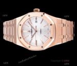 JF Replica Audemars Piguet Royal Oak Swiss 3120 Watches Rose Gold Silver Face